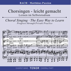 Matthäus-Passion - Chorstimme Tenor (2 Cd)