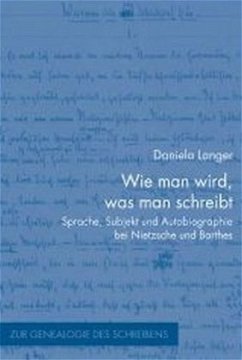 Wie man wird, was man schreibt - Langer, Daniela