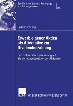 Erwerb eigener Aktien als Alternative zur Dividendenzahlung - Pochop, Susann