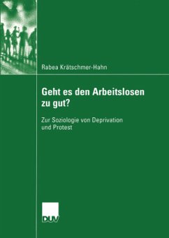 Geht es den Arbeitslosen zu gut? - Krätschmer-Hahn, Rabea