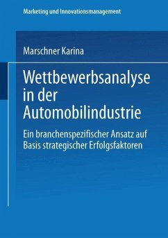 Wettbewerbsanalyse in der Automobilindustrie - Marschner, Karina
