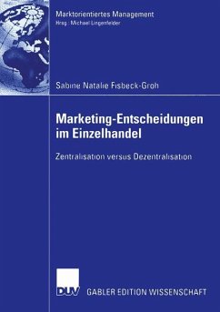 Marketing-Entscheidungen im Einzelhandel - Fisbeck-Groh, Sabine N.