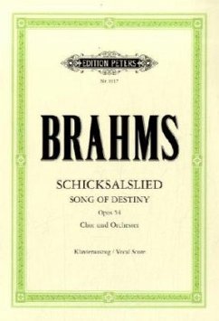 Schicksalslied op.54 für Chor und Orchester, Klavierauszug - Brahms, Johannes
