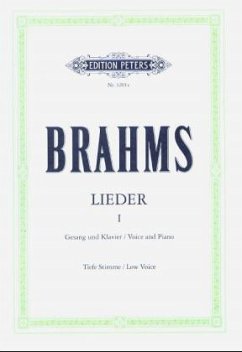 51 ausgewählte Lieder, tief / Lieder, Tiefe Stimme Bd.1 - Brahms, Johannes