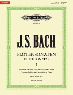 Sonaten für Flöte und Cembalo (Klavier) BWV 1030 - 1032 / URTEXT - Bach, Johann Sebastian