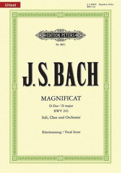 Magnificat D-Dur BWV 243, Klavierauszug - Bach, Johann Sebastian