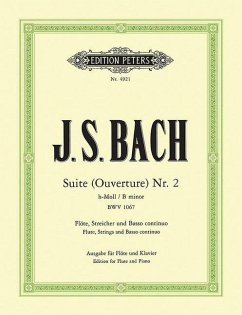 Suite h-Moll (Ouvertüre Nr.2) BWV 1067, Ausgabe für Flöte und Klavier - Bach, Johann Sebastian