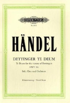 Dettingen Te Deum Hwv 283 (Vocal Score) - Händel, Georg Friedrich