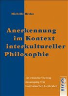 Cover Anerkennung im Kontext interkultureller Philosophie.