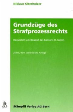 Cover Grundzüge des Strafprozessrechts (für d. Schweiz)