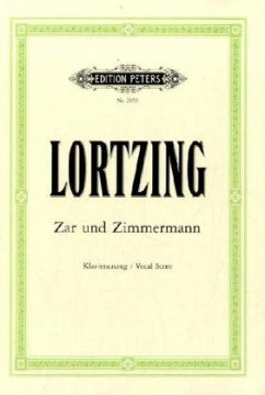 Zar und Zimmermann, Klavierauszug - Lortzing, Albert