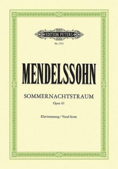 A Midsummer Night's Dream Op. 61 (Vocal Score) - Mendelssohn Bartholdy, Felix