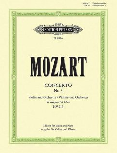Violinkonzert Nr.3 G-Dur KV 216, Klavierauszug - Mozart, Wolfgang Amadeus