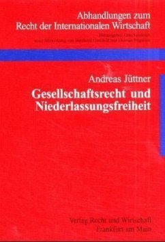 Cover Gesellschaftsrecht und Niederlassungsfreiheit