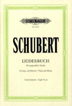 Liederbuch, 60 ausgewählte Lieder für den Unterricht hohe Stimme, Gesang und Klavier - Schubert, Franz