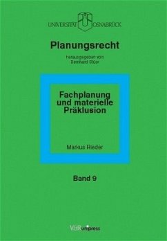 Fachplanung und materielle Präklusion - Rieder, Markus