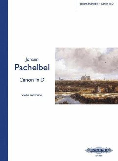 Kanon (Canon) in D-Dur, für Violine und Klavier, Klavierpartitur u. Einzelstimme - Pachelbel, Johann