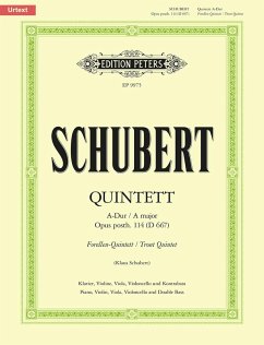 Forellenquintett A-Dur op.114 D 667 für Klavier, Violine, Viola, Violoncello, Kontrabass (Violoncello II) - Schubert, Franz