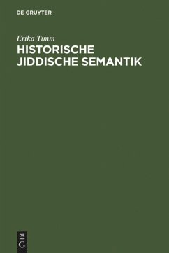 Historische jiddische Semantik - Timm, Erika