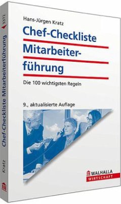 Chef-Checkliste Mitarbeiterführung - Kratz, Hans-Jürgen