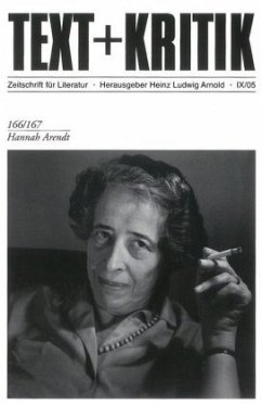 Hannah Arendt - Arnold, Heinz L (Hrsg.)