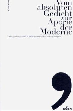 Cover Vom Absoluten Gedicht zur Aporie der Moderne