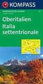 KOMPASS Autokarte Oberitalien, Italia settentrionale, Northern Italy, Italie du Nord