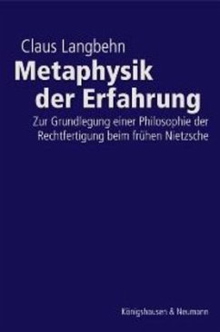 Metaphysik der Erfahrung - Langbehn, Claus