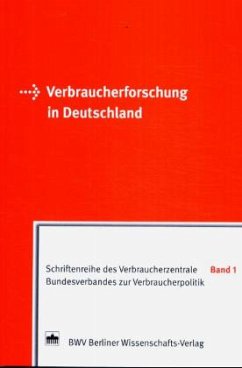 Verbraucherforschung in Deutschland Cover Verbraucherforschung in Deutschland
