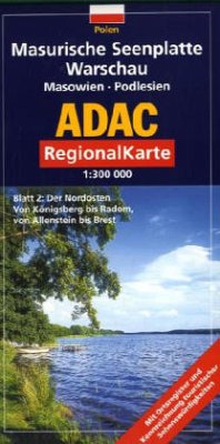 Cover ADAC Karte Masurische Seenplatte, Warschau, Masowien, Podlesien