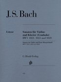 Drei Sonaten für Violine und Klavier (Cembalo) BWV 1020 (g-Moll), BWV 1021 (G-Dur), BWV 1023 (e-Moll)