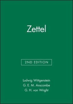 Zettel - Wittgenstein, Ludwig