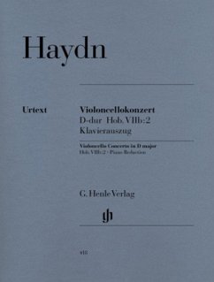 Violoncellokonzert D-Dur Hob. VIIb:2, Klavierauszug - Joseph Haydn - Violoncellokonzert D-dur Hob. VIIb:2