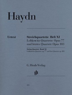 Streichquartette op.77 (Lobkowitz-Quartette) und op.103 (Letztes Quartett) - Joseph Haydn - Streichquartette Heft XI op. 77 und 103 (Lobkowitz-Quartette und letztes Quartett)