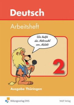 Cover 2. Schuljahr / Deutsch - Arbeitsheft, Ausgabe Thüringen