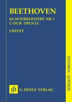 Klavierkonzert Nr.1 C-Dur op.15, Klavierauszug, Studien-Edition - Ludwig van Beethoven - Klavierkonzert Nr. 1 C-dur op. 15