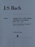 Sonaten Nr.4, 5, 6 für Violine und Klavier (Cembalo) - BWV 1017 (c-Moll), 1018 (f-Moll), 1019 (G-Dur)