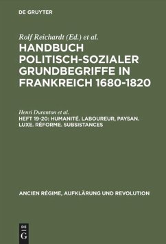 Humanité. Laboureur, Paysan. Luxe. Réforme. Subsistances - Duranton, Henri; Heuvel, Gerd Van Den; Guilhaumou, Jaques; Dipper, Christof; Pallach, Ulrich Christian