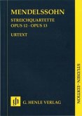 Streichquartette op.12 und 13, Studienpartitur