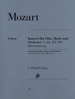 Konzert für Flöte, Harfe und Orchester C-Dur KV 299 (297c), Klavierauszug - Wolfgang Amadeus Mozart - Konzert C-dur KV 299 (297c) für Flöte, Harfe und Orchester