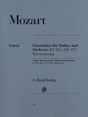 Einzelsätze für Violine und Orchester KV 261, 269 und 373, Klavierauszug