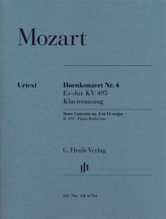 Konzert für Horn und Orchester Nr. 4 Es-Dur KV 495 (mit Es- und F-Stimme), Klavierauszug - Wolfgang Amadeus Mozart - Hornkonzert Nr. 4 Es-dur KV 495