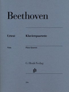 Klavierquartette, Violine, Viola, Violoncello und Klavier - Ludwig van Beethoven - Klavierquartette
