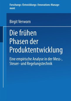 Die frühen Phasen der Produktentwicklung - Verworn, Birgit