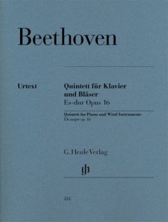 Klavierquintett Es-Dur op.16 (Bläserfassung), Klavier, Oboe, Klarinette, Horn und Fagott - Ludwig van Beethoven - Quintett Es-dur op. 16 für Klavier, Oboe, Klarinette, Horn und Fagott