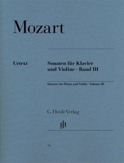 Sonaten für Klavier und Violine - Wolfgang Amadeus Mozart - Violinsonaten, Band III