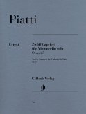 Piatti, Alfredo - 12 Capricci op. 25 für Violoncello solo
