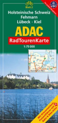 Cover ADAC RadTourenKarte Holsteinische Schweiz, Fehmarn, Lübeck, Kiel