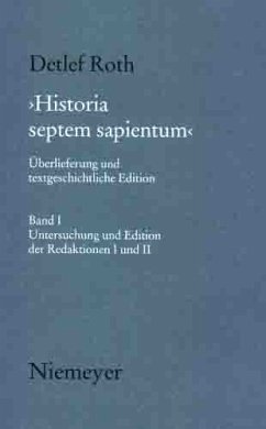 'Historia septem sapientum', 2 Bde.