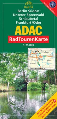 ADAC RadTourenKarte Berlin Südost, Unterer Spreewald, Schlaubetal, Frankfurt/Oder